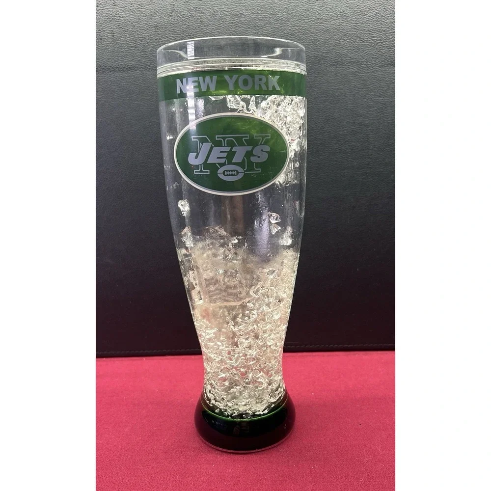 NFL New‎ York Jets 16oz Crystal Freezer Pilsner Glass
